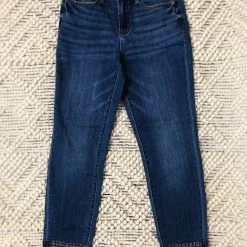 Iris & Rainbow Boutique #K900 Cuffed In Plaid Judy Blue Girlfriend Jeans