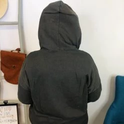 Iris & Rainbow Boutique #K876 Brush It Off Hoodie (CHARCOAL)