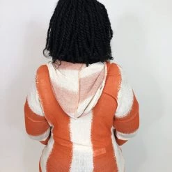 Iris & Rainbow Boutique #K750 Striped Creamsicle Hoodie Top