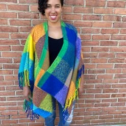 Iris & Rainbow Boutique New Arrivals #D124 Joan's Cozy Poncho