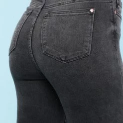 Iris & Rainbow Boutique New Arrivals #360 Jade's Black Destroyed Hem Judy Blue Jeans