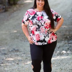 Boutique Simplified Time For Change Ruffled Lace Top