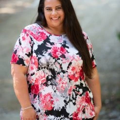 Boutique Simplified Time For Change Ruffled Lace Top