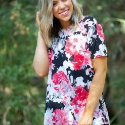 Boutique Simplified Time For Change Ruffled Lace Top