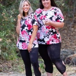 Boutique Simplified Time For Change Ruffled Lace Top