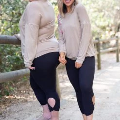 Boutique Simplified Side With Love Long Sleeve Top