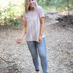 Boutique Simplified Caught In The Wild Short Sleeve Top New Arrivals