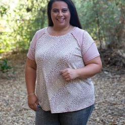 Boutique Simplified Caught In The Wild Short Sleeve Top New Arrivals