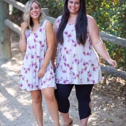 Boutique Simplified Burgundy Delight Swing Dress New Arrivals