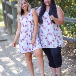 Boutique Simplified Burgundy Delight Swing Dress New Arrivals