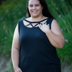 Boutique Simplified Criss Cross You Don't Stop - Black New Arrivals