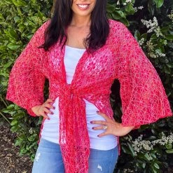 Boutique Simplified New Arrivals Lace Floral Kimono