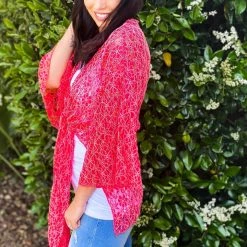 Boutique Simplified New Arrivals Lace Floral Kimono