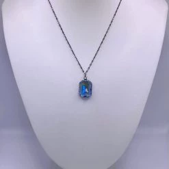 Iris & Rainbow Boutique New Arrivals #M136 Melania Clara - Necklace Rainbow Gunmetal