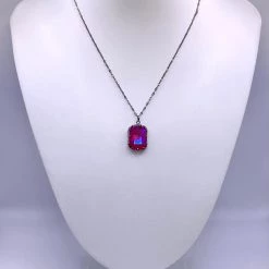 Iris & Rainbow Boutique New Arrivals #M136 Melania Clara - Necklace Rainbow Gunmetal