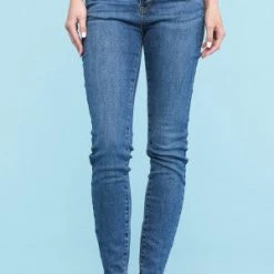 Iris & Rainbow Boutique New Arrivals #286 Button Fly Judy Blue Skinny Jeans (Medium Wash)