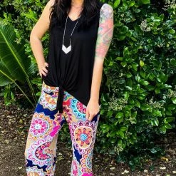 Boutique Simplified Medallion In Bloom Palazzo Pants 11 Boutique Simplified Medallion In Bloom Palazzo Pants