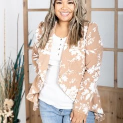 Boutique Simplified New Arrivals Blazer Of Glory - Golden Floral