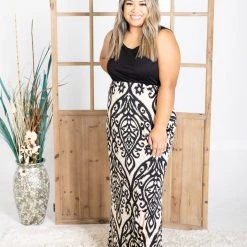 Boutique Simplified New Arrivals Damask You Out - Maxi