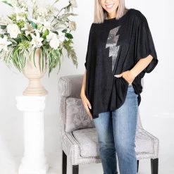 Boutique Simplified Thunderstruck Boxy Tee