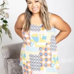 Boutique Simplified Perfectly Patched Reversible Tank New Arrivals 10 Boutique Simplified Perfectly Patched Reversible Tank New Arrivals