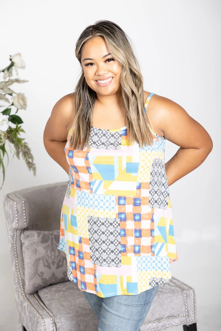 Boutique Simplified Perfectly Patched Reversible Tank New Arrivals 6 Boutique Simplified Perfectly Patched Reversible Tank New Arrivals