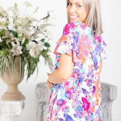 Boutique Simplified Galactic Floral Babydoll New Arrivals