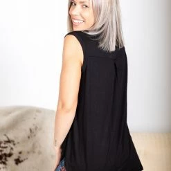 Boutique Simplified New Arrivals Blacked Out Sleeveless Gabby