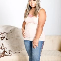 Boutique Simplified New Arrivals Peachy Keen Layered Tank