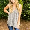 Boutique Simplified Smokey Skies Sleeveless Top New Arrivals