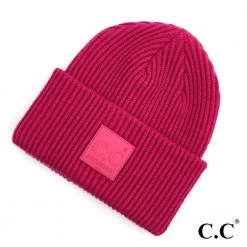 Iris & Rainbow Boutique #E59 CC Solid Ribbed Knit Beanie New Arrivals