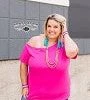 Iris & Rainbow Boutique #459 Tilt It Girl Cold Shoulder Top (Pink)