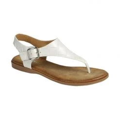 Boutique Simplified New Arrivals White Braided Slingback Sandal